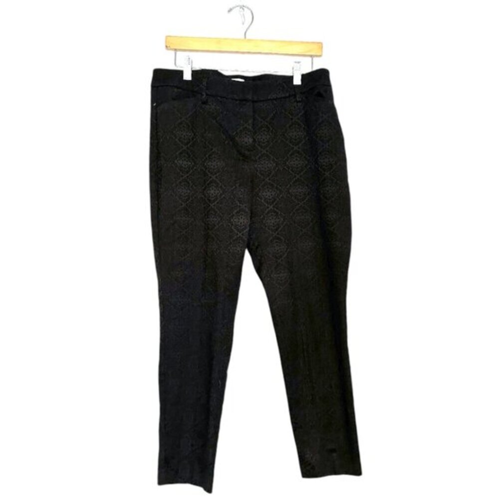 Monsoon Black Patterned / Textured Pants - Womens Size 10